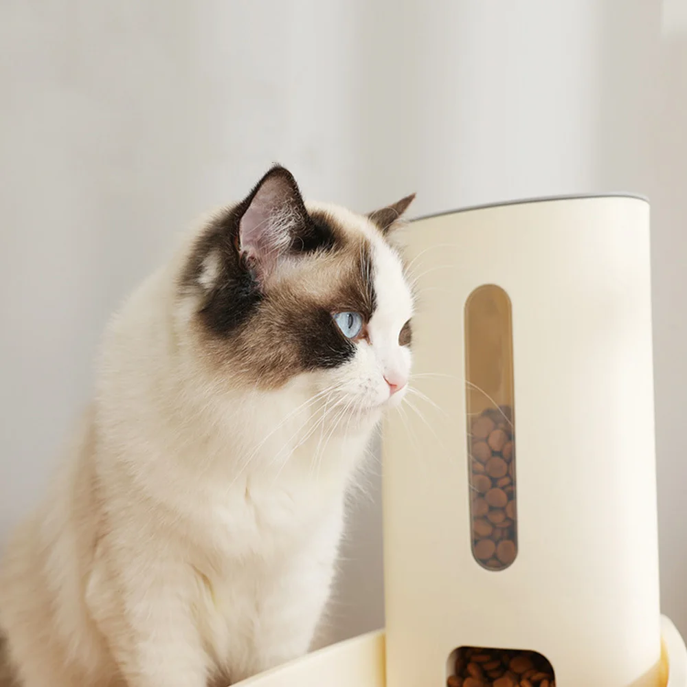 3.8л автоматическая кормушка для кошки дозатор корма для домашних животных Кормушка для средних и больших кошек собаки автоматические кормушки 32,5*20*31 см