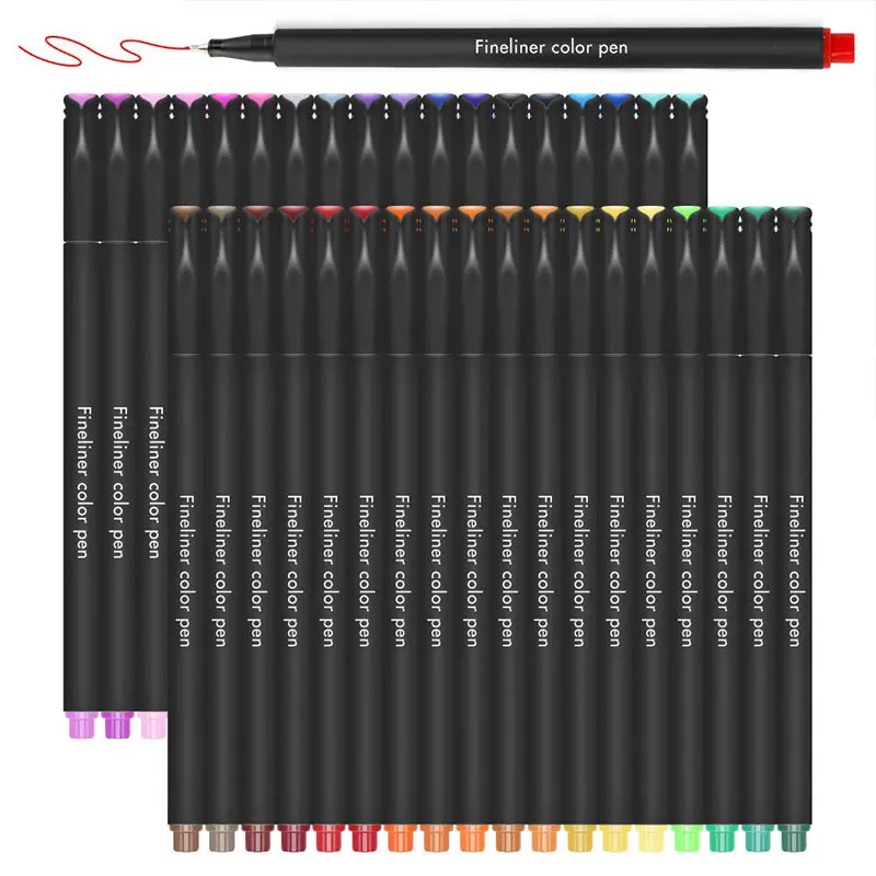 Fineliner цветные фломастеры для рисования 0,4 мм принадлежности для рисования канцелярские принадлежности с аниме Профессиональные цветные маркеры для рисования