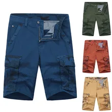 Новые шорты мужские модные повседневные хлопковые с карманами на открытом воздухе рабочие брюки Карго короткие брюки Pantalones Cortos короткие Masculino