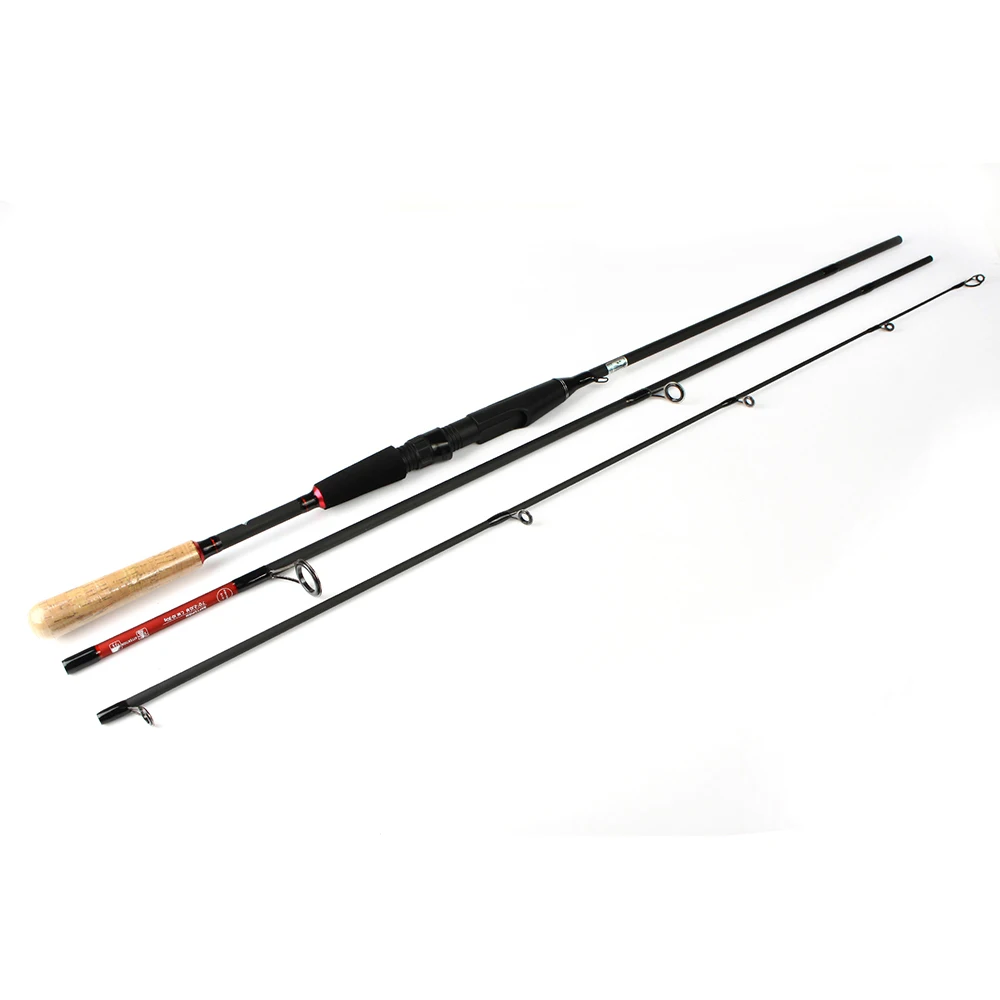 

FISH KING lure Rod 1.8M 2.1M 2.4M 2.7M 3M Carbon Rod 3 Sections 10-30g LB 150-175 Sea Fishing For Soft Bait Mepps Hard Lure