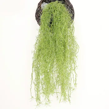 

85cm artificial air grass long rattan party wedding decoration long beard green color