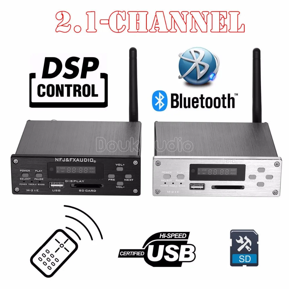 

2018 Latest Nobsound 2.1 Channel Bluetooth 4.0 High-Power Digital Amplifier DSP HiFi Lossless Audio Player Small Desktop Amp