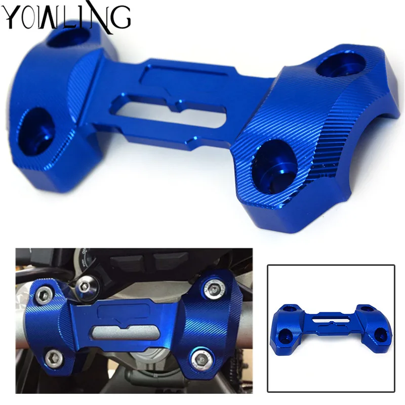 

Fit for YAMAHA MT-09 MT09 2013 2014 2015 free shipping High quality Motorcycle CNC Aluminum Handlebar Risers Top Cover Clamp