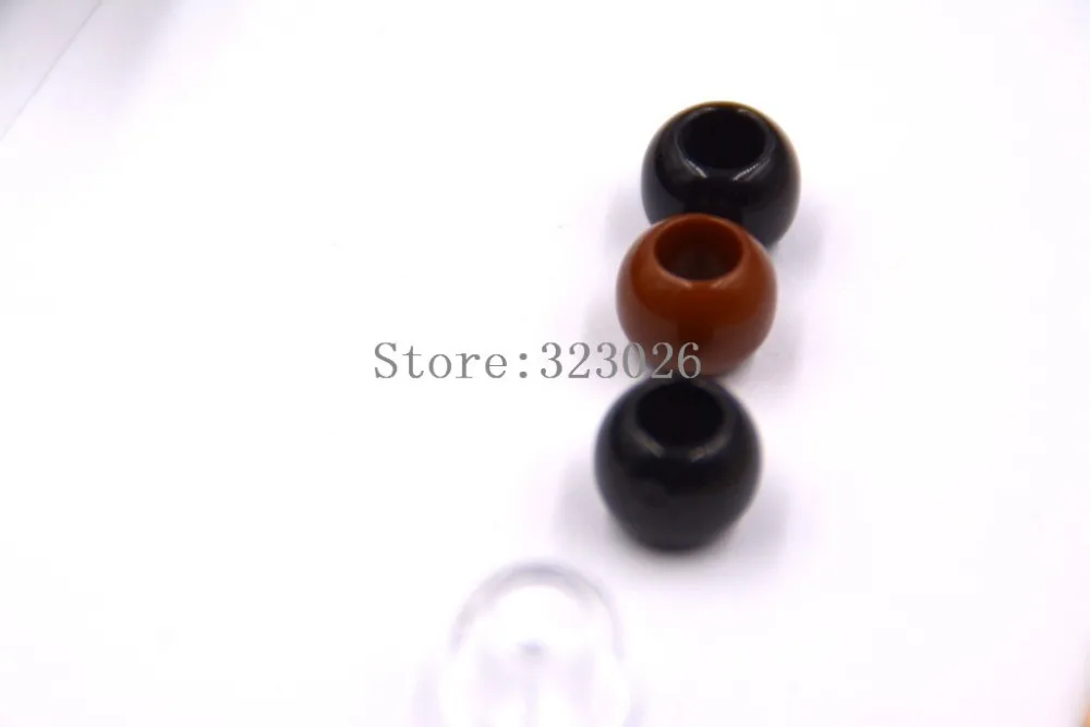 Headphone splitter Acrylic Beads splitter slider pore diameter 6mm 10pcs