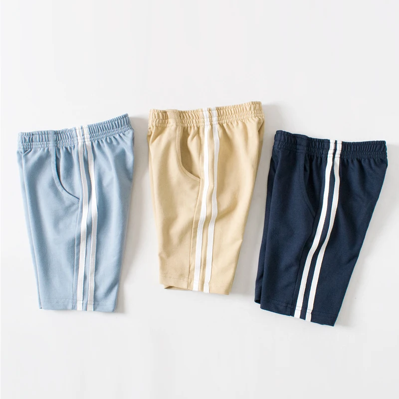 

Elastic Waist soft cotton boys girls pants Knee Length korean style sport pantalon garcon 2019 summer New Arrival baby clothes