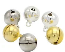 Pendentifs en forme De cloches en Argent, 500 pièces, Suspendus, Arbre De fête, Accessoires artisanaux, bricolage, 8mm