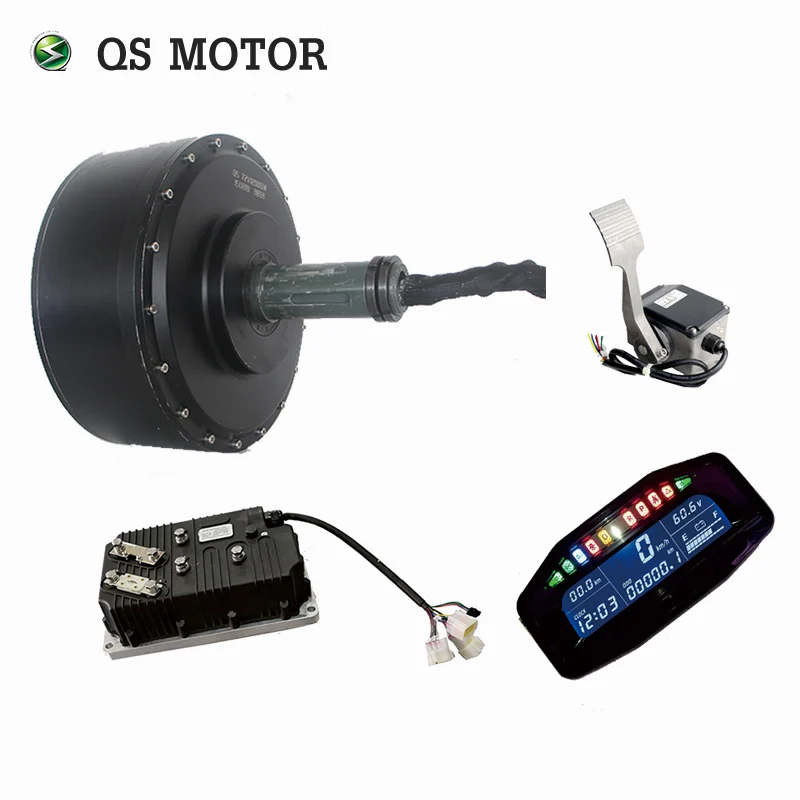 

QSMOTOR 72V dual motor kits 12000w Electric in wheel hub motor with 700A kelly controller conversion kits
