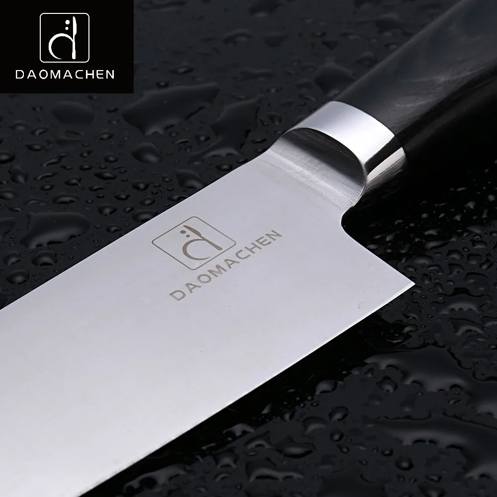 DAOMAOCHEN поварские ножи 8 дюймов Высокое качество стали нож для нарезки высокий цвет деревянной ручкой кухонный нож с анализом Hou