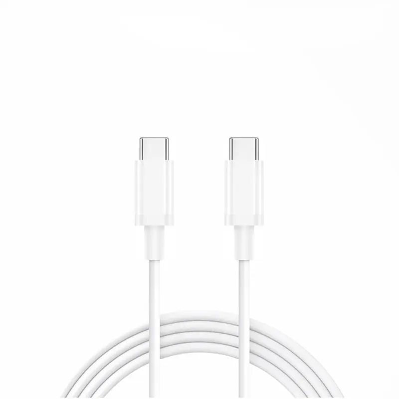 Кабель usb type-C для macbook для samsung для HUAWEI Mate20 P30 для Xiaomi Redmi USB C-USB C 3A PD кабель для быстрой зарядки - Цвет: Белый