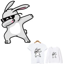 Глажка для одежды нашивки с полосками для одежды гладить на футболке вытирая кролик патч применение друг друга