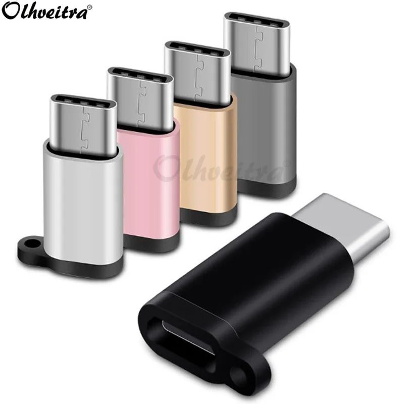 Olhveitra микро USB к C адаптер для Huawei Xiaomi Redmi Note 7 Pro Samsung One plus зарядный Тип Ключ