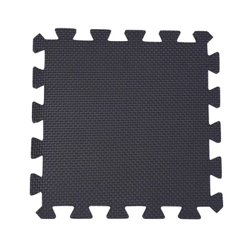 

New 10 Piece Eva Foam Puzzle Exercise Mat Interlocking Floor Tiles -- White and Black