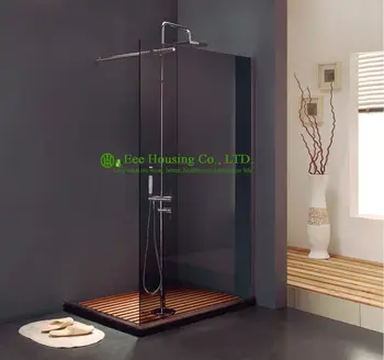 

Shower room Walk-in opened Bathroom French Shower Enclosure,Stainless Steel Walk in Glass shower screen