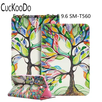 

CucKooDo Cartoon Cute Design PU Leather Flip Stand Case Protective Cover for Samsung Galaxy Tab E 9.6" SM-T560 9.6 Inch Tablet
