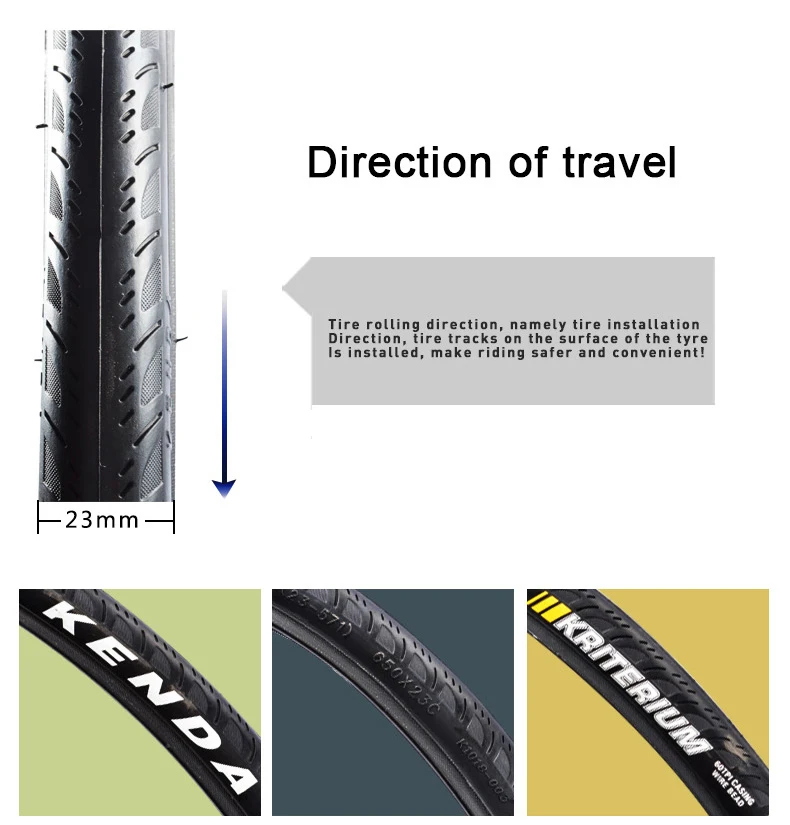 650x23C Bike Tyres Fixie FixedGear Road Bicycle Outer Tires 60TPI 23-571 K1018 
