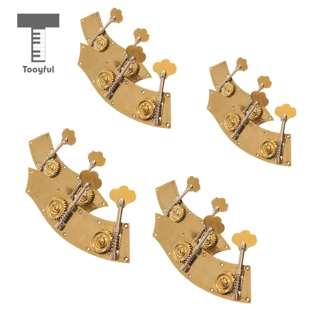1 Set 2pcs Upright Double Bass Tuning Pegs Tuners Machine Heads Musical Stringed Instrument Accessories