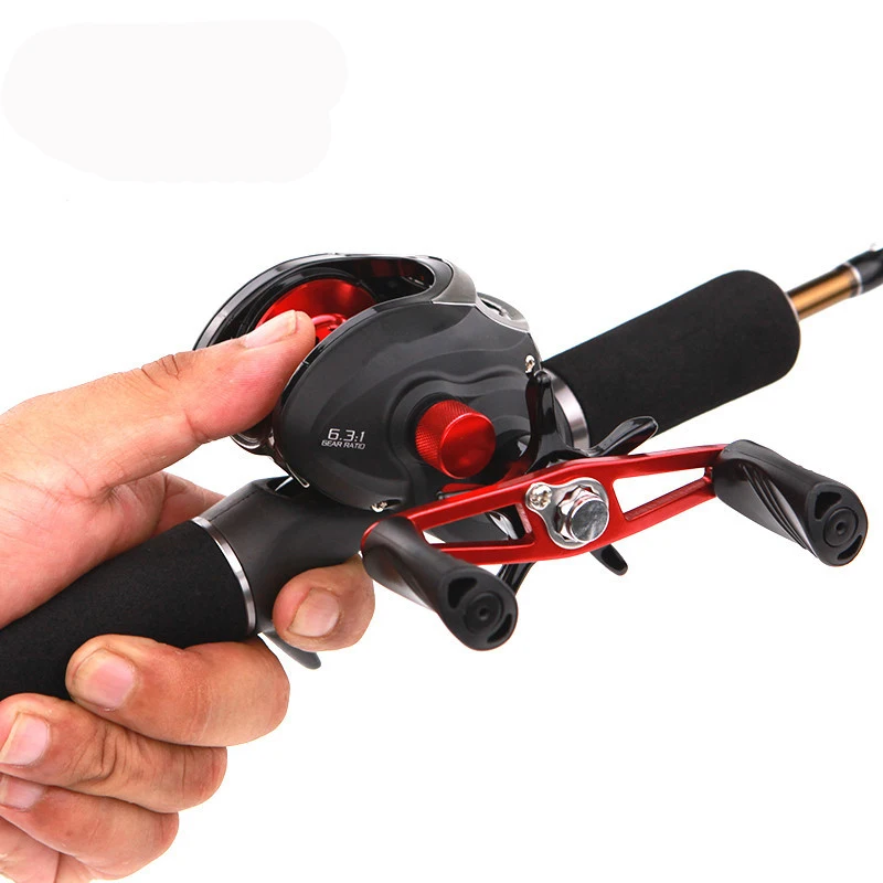 

PureLeisure Fly Fishing Reel Bait Casting 10+1BB Spincast 6.3:1 Drag 5KG Baitcasting Reel Water Drop Wheel Spinning Reel