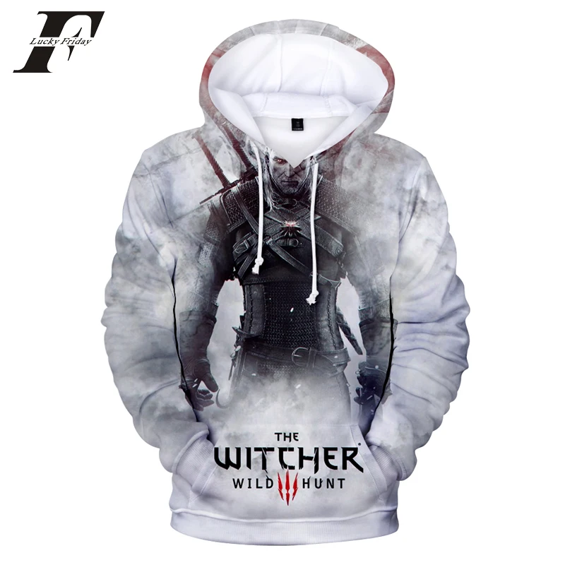 

2018 hit Hot Game 3D The Witcher 3 cotton Hoodies sweatshirts Men Women Couple Sweatshirt Harajuku long sleeve Cool Pullovers