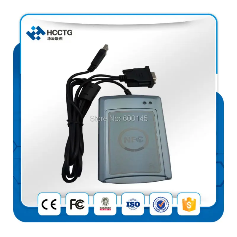 

RS232 13.56MHZ Portable Contactless NFC Smart Card Reader & Writer for ISO14443 Type A & B--ACR122S