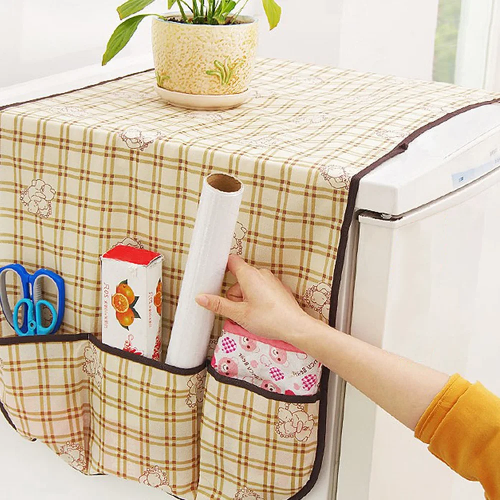 

Waterproof Washing Machine Coat Dustproof Refrigerator Cover European Pattern Dust Protection Case Household Accessories