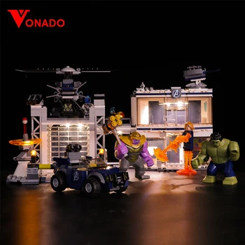 

(only led lights) The led lights for lego Movie avengers Superman Cop 76131 Building Blocks Toys Children