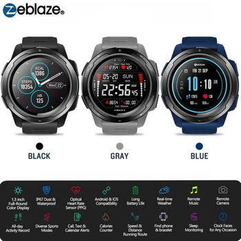 

Zeblaze VIBE 5 HR Sport Bluetooth Smart Watch Heart Rate Monitor Pedometer Smartwatch Digital Wrist Watch Men for IOS Android