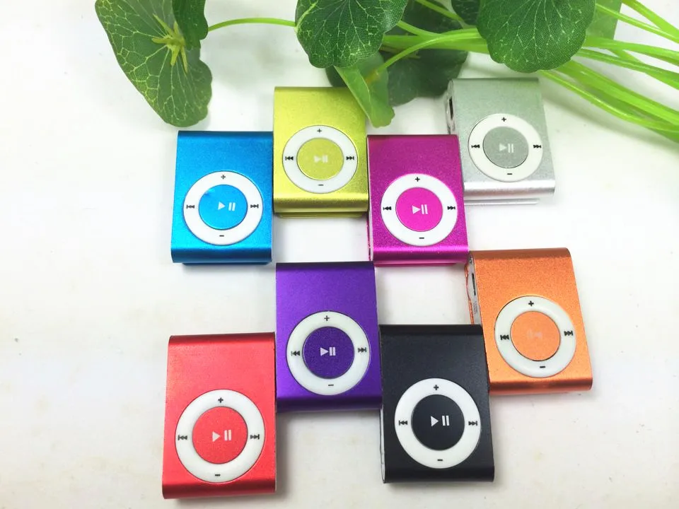 SUOZUN зеркало Портативный MP3 player мини клип плеер Металлический USB Музыка Media Player