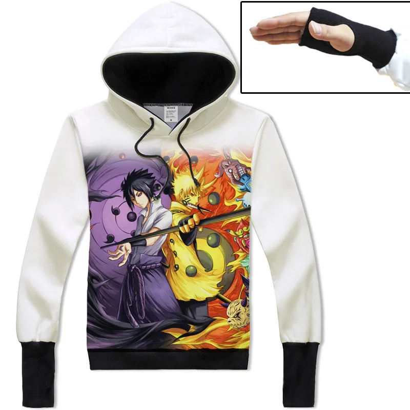 Hoodies Cartoon Anime Cosplay Costumes Prevent Cold Sleeves NARUTO 