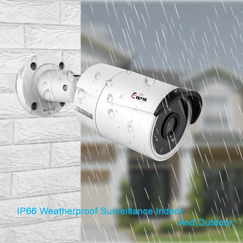  Keeper 48V POE Outdoor Bullet 2MP IP Camera Security ONVIF Aluminum Metal CCTV Surveillance 1080P N - 32884018015