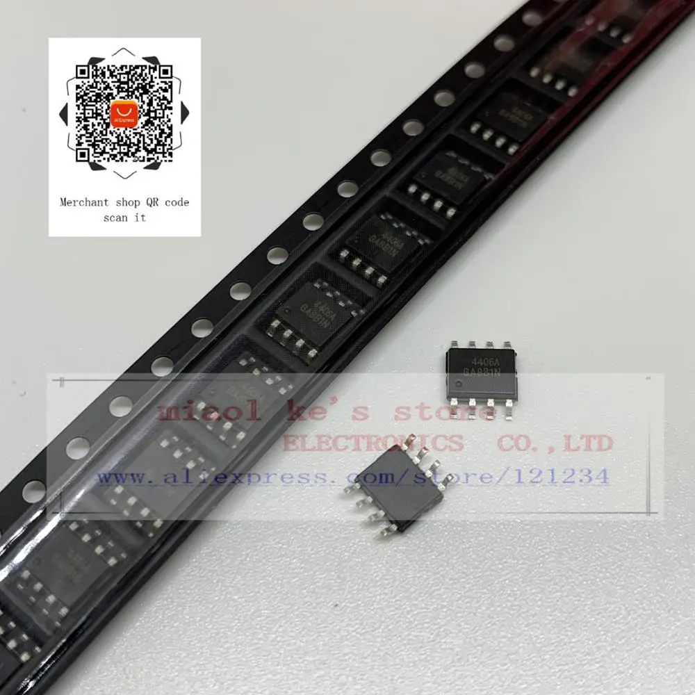 

[10pcs/1lot]100%New original: AO4406 4406 AO4406A 4406A AO4406AL 4406AL - MOSFET N-Channel 30V 13A(Ta) 3.1W(Ta) 8SOIC