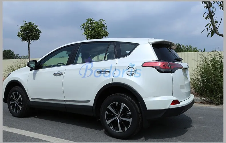 Для Toyota RAV4 2013 хромированная крышка топливного бака газовый короб крышка Накладка панель автомобиля внедорожник аксессуары для укладки