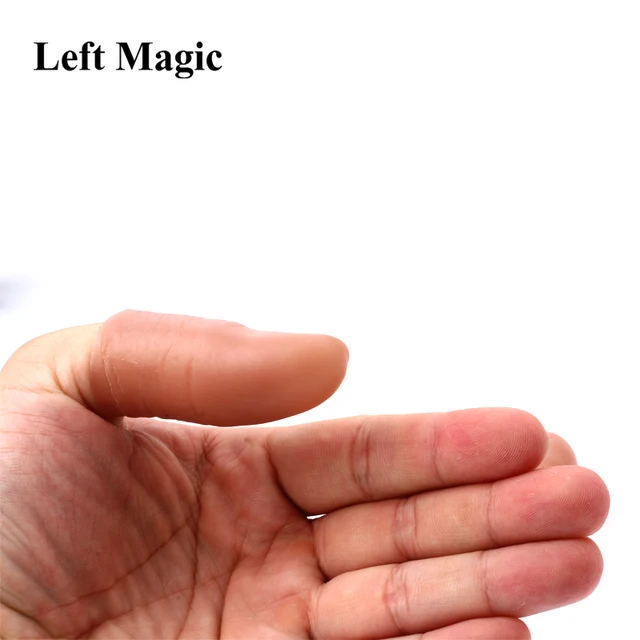 5pcs Hard Thumb Tip Finger Fake Magic Trick Close Up Vanish Appearing Finger Trick Props Toy Funny Prank Party G8003 5