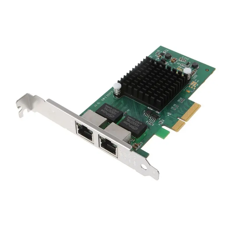 Intel I350-T2-QY PCI-E 4X сервер двойной RJ45 Порты и разъёмы Gigabit Ethernet LAN Intel i350AM2 1G сетевой карты