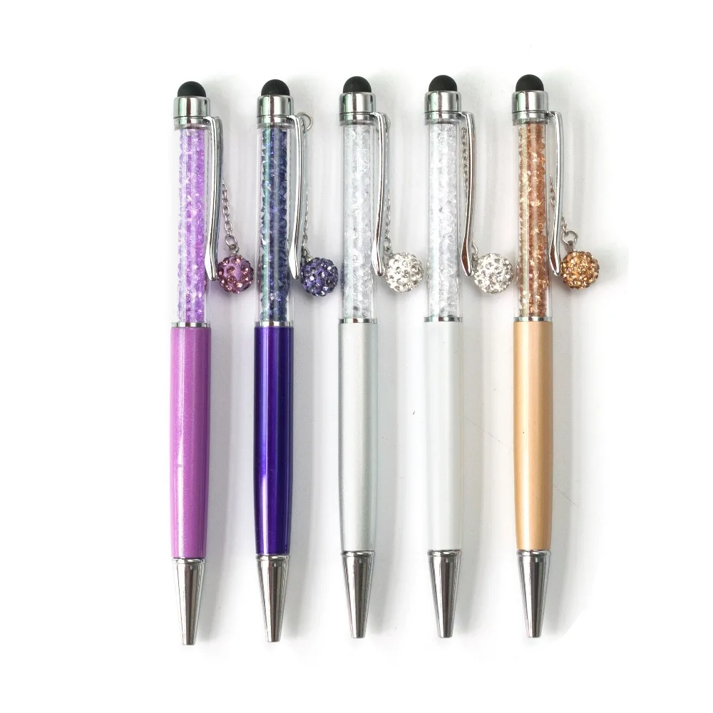 MEIKENG Crystal Pendant Ballpen Diamond Ballpoint Pens Multifunctional