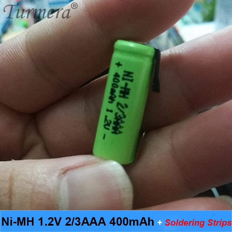 Nimh батарея 2/3 aaa 1 2 в 400 мАч сварочные полосы беспроводная мышь аккумуляторная