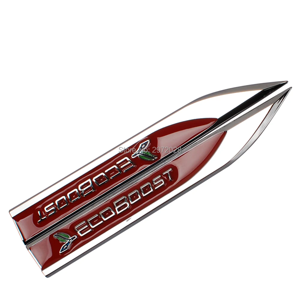 20 x Автомобильный Стайлинг 3D Ecoboost Body Fender боковой металлический хромированный нож