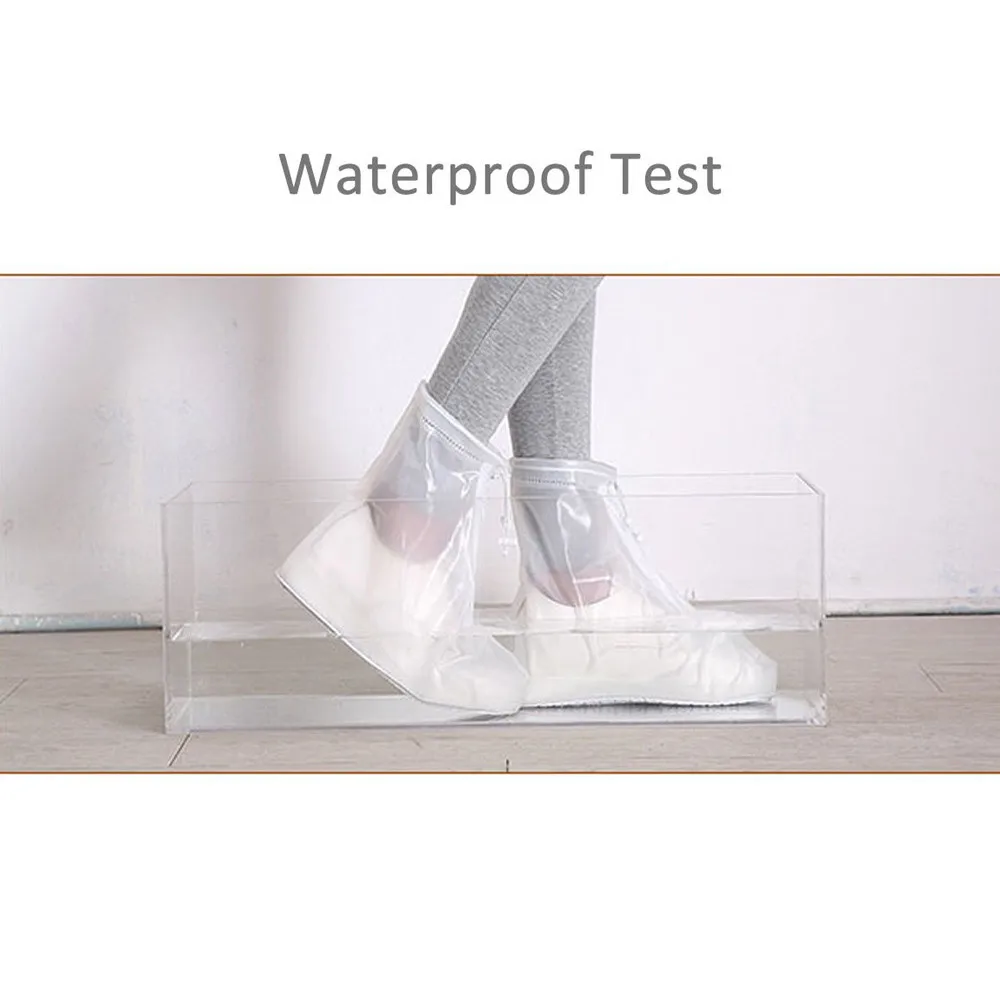 

Waterproof Rain Shoes Boots Covers Transparent Shoe Cover Rain Gear Outdoor Overshoes Galoshes Travel Men Women Kids Accessories