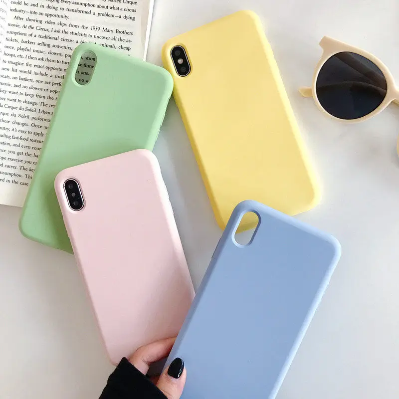 Чехол для iPhone X XS Max XR с полной защитой жидкий силиконовый чехол телефона 6 6S 7 8 Plus