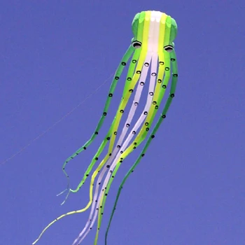 

Large 3D Octopus Kite 23m Beach Kite Flying Parafoil Stunt Kite for Adults Ripstop Nylon Soft Kite