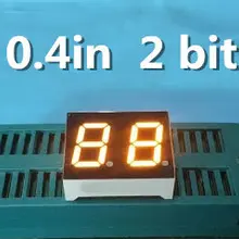 0," 0.4in желтый светодиодный дисплей 16 pin Цифровая трубка общий анод/катод 2 Бит 7 сегментов