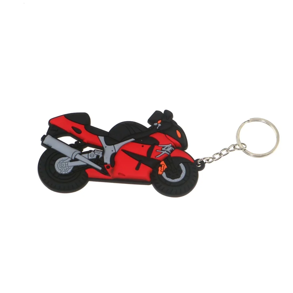 

3D Motorcycle Accessories Motorcycle KeyChain Rubber Motorcycle Key Chain For SUZUKI GSXR1300 HAYABUSA