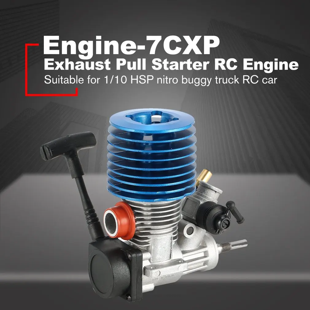 

1.14CC 07 2.49CC 15 Side Exhaust Metal Engine Hand Pull Starter for 1/10 Radio Controlled Cars Machines On Remote Control Toys