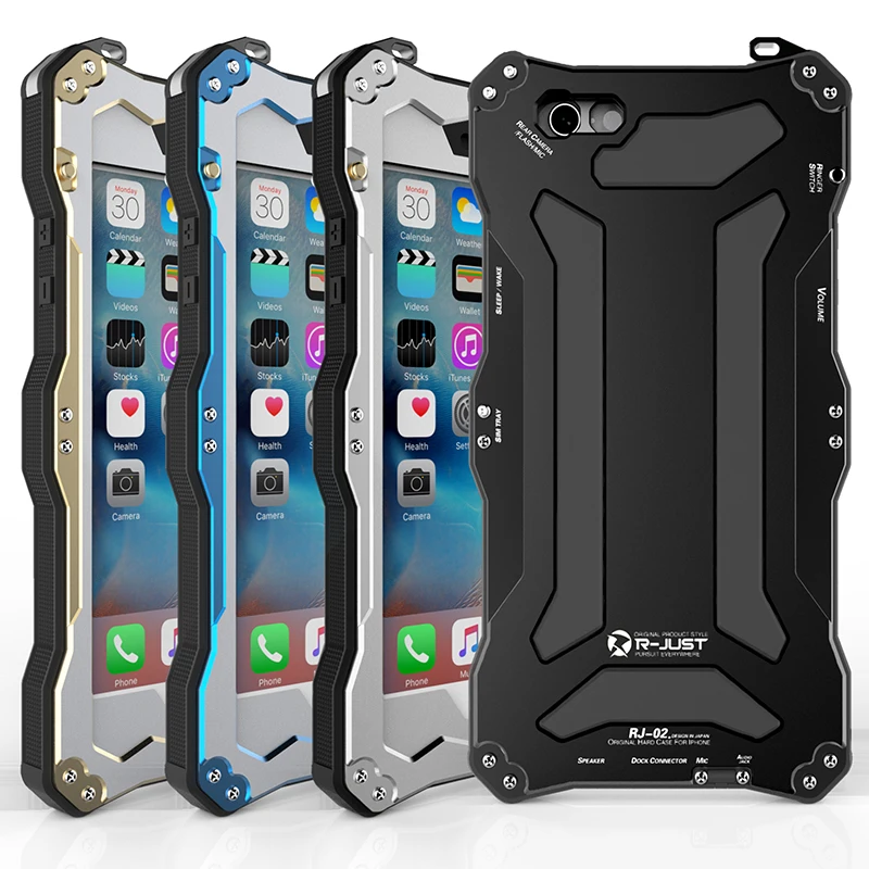 bilder für Metallgehäuse Für iPhone 6 6 s 4,7 "hohe qualität Metallic Aluminium Wasser/Dirt/Shock proof back Cover für iPhone 6 Plus 6 S Plus 5,5" bilder für Metallgehäuse Für iPhone 6 6 s 4,7 "hohe qualität Metallic Aluminium Wasser/Dirt/Shock proof back Cover für iPhone 6 Plus 6 S Plus 5,5"