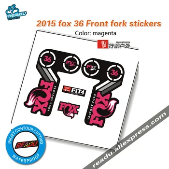 

2015 fox factory 36 New Arrival Mountain Bike Frame Stickers fox36 Fixed Gear Bicycle Frame Sticker Fork Decals