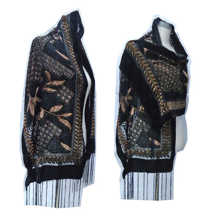 

Limit Quantity ! Glitter Plaid Hijab Scarf Women Velvet Burnout Scarfs For Ladies Muslim Pashmina Winter Poncho Spain Shawl