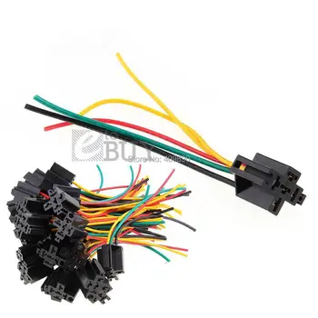 

20 X 12V Volt Wire Relay Socket 5 Pin Car Automotive Alarm