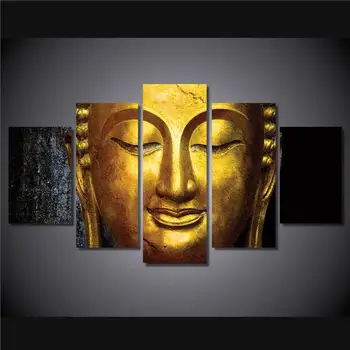 

Hd Printed The Golden Buddha Painting Canvas Print Room Decor Print Poster Picture Canvas Free Shipping/Ny-4950 NO Framed With