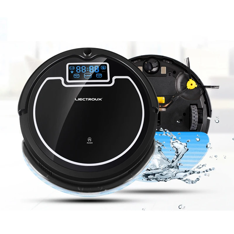  (Ship From Russia) Intelligent Auto Robot Vacuum Cleaner for Homewith Water Tank Wet&Dry MopSchedul