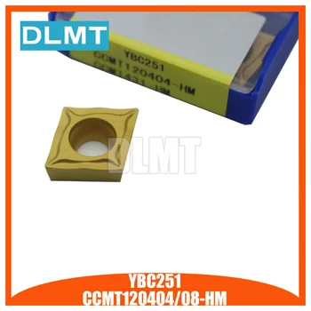 

10pcs CCMT 120404 HM YBC251 CCMT120408 HM YBC251 CNC Turning Tool Carbide insert For Steel lathe cutter tool