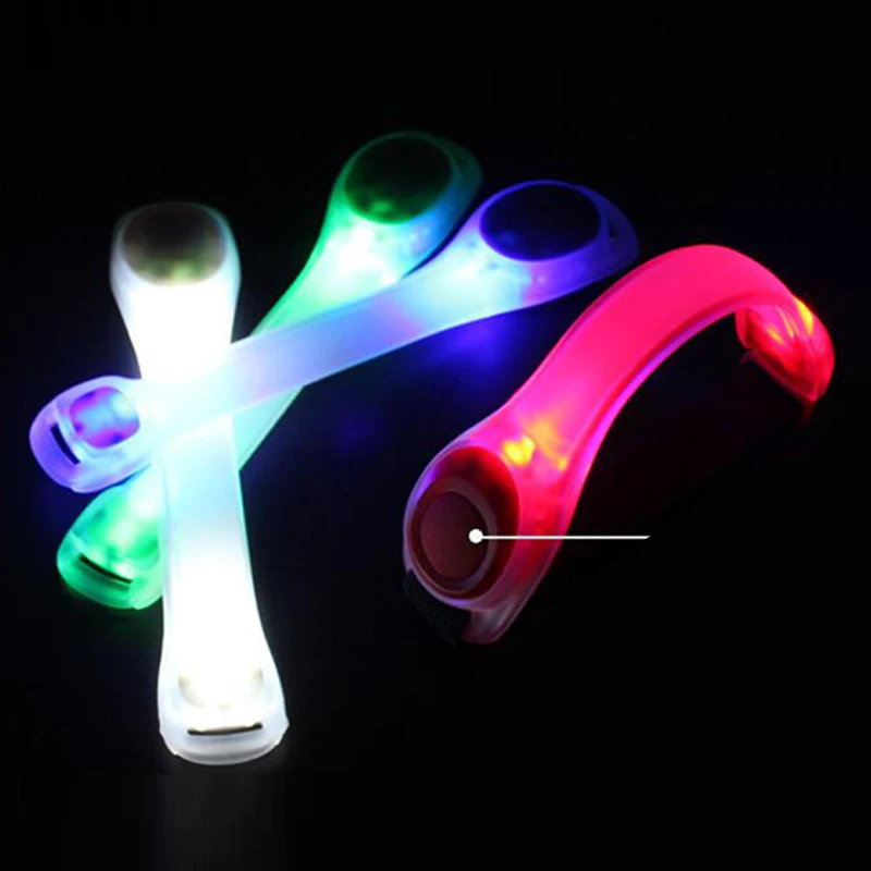 Warning Arm Belts Strap Sport Jogging Running Cycling Safety Bands Outdoor Steady Flashing LED Luminous Glare Glow Light Armband (3)